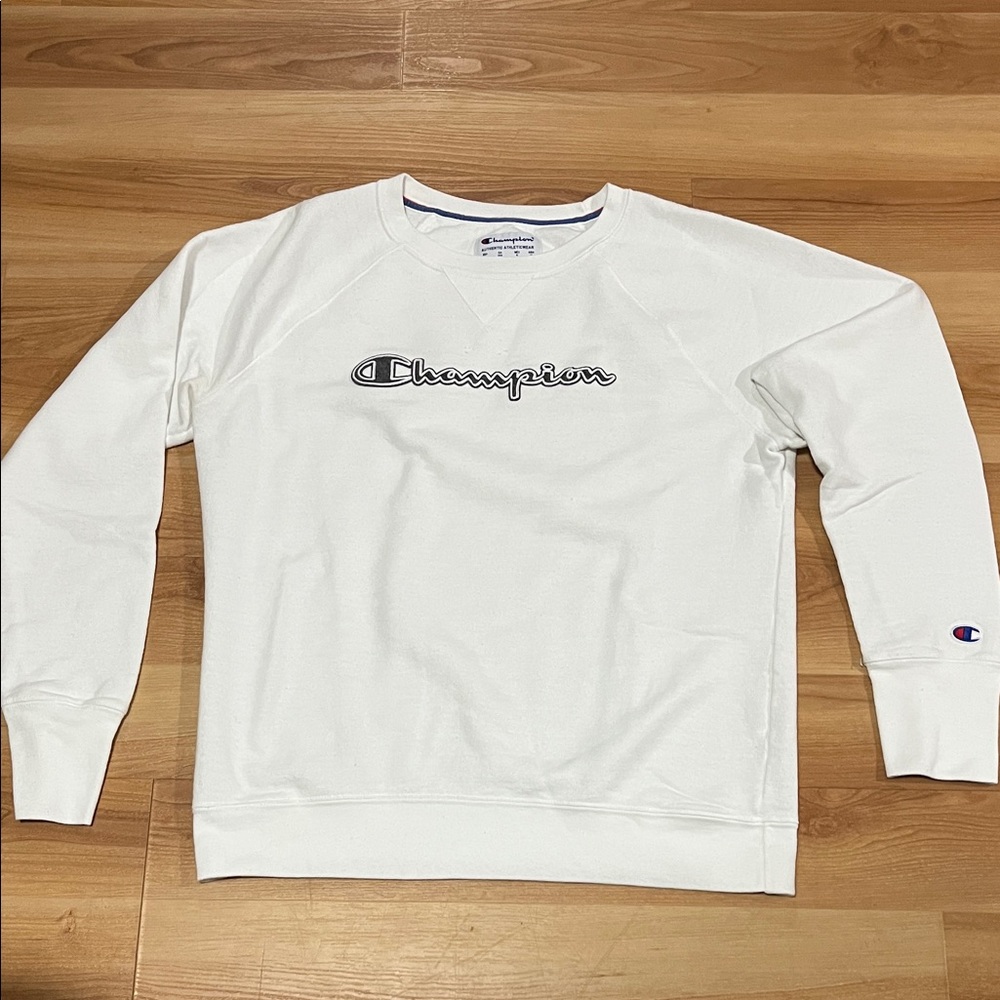 Champion Classic White Crewneck Sweater